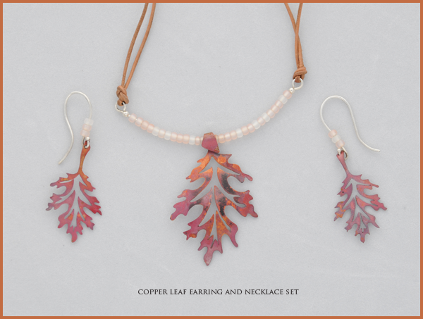 Copper Leaf Necklace
